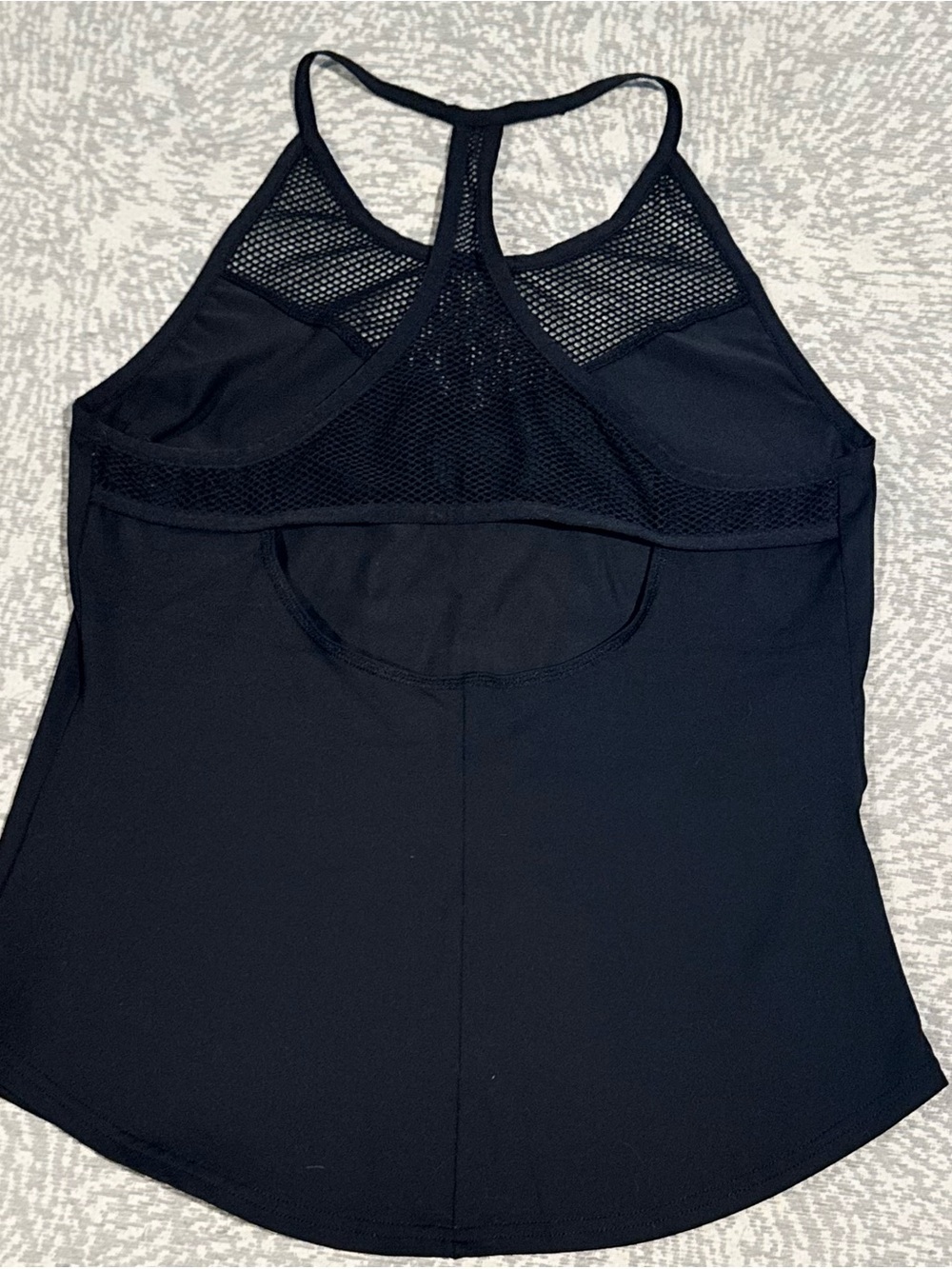 ALO Yoga /// Women’s Elite Black Mesh Racerback Tank Top - Size Medium - Picture 4 of 8